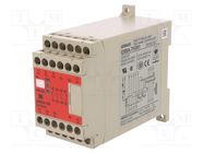 Module: safety relay; 24VAC; 24VDC; IN: 2; for DIN rail mounting OMRON