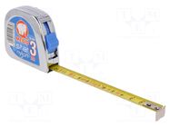 Measuring tape; L: 3m; Width: 13mm; ABS; measure MEDID