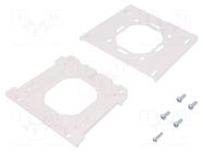 Wall mounting element; polyamide; white; BoPad; 75x75mm BOPLA