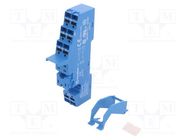 Socket; PIN: 8; 8A; 250VAC; for DIN rail mounting; spring clamps FINDER