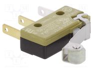 Microswitch SNAP ACTION; with lever (with roller); SPDT; Pos: 2 