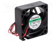 Fan: DC; axial; 5VDC; 30x30x10mm; 7.94m3/h; 21dBA; Vapo; 9500rpm SUNON