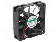 Fan: DC; axial; 24VDC; 60x60x15mm; 38.53m3/h; 29.2dBA; Vapo; 3900rpm SUNON