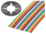 Wire: ribbon; 26x28AWG; 1.27mm; stranded; Cu; unshielded; PVC; 300V CONNFLY