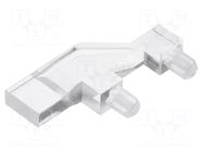 Fiber for LED; 2x5mm; No.of mod: 1; rectangular; Front: flat MENTOR