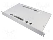 Enclosure: rack mounting; Standard: 19"; 180; 1U; light grey; rack RETEX