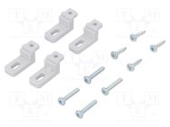 Clip; ABS; light grey; 4set RETEX