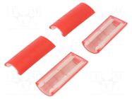 Rubber corner; 33; red; 4pcs. RETEX