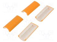 Rubber corner; 33; orange; 4pcs. RETEX