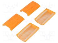 Rubber corner; 33; orange; 4pcs. RETEX