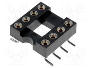 Socket: integrated circuits; DIP8; Pitch: 2.54mm; precision; SMT 