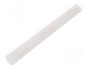 Rod; Ø: 6mm; L: 500mm; natural; extruded; Length tolerance: 0; +1mm MITSUBISHI CHEMICAL ADV. MATERIALS