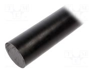 Rod; Ø: 50mm; L: 500mm; black; extruded; Length tolerance: 0; +1mm MITSUBISHI CHEMICAL ADV. MATERIALS