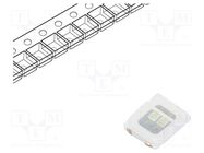 LED; SMD; 2835,PLCC2; green; 55÷95lm; 2.8x3.5x0.65mm; 120°; 300mA 