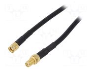 Cable; 10m; RP-SMA male,RP-SMA female; black; 50Ω Goobay