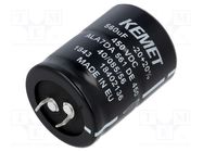 Capacitor: electrolytic; SNAP-IN; 560uF; 450VDC; Ø35x45mm; ±20% KEMET