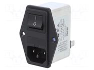 Connector: AC supply; socket; male; Inom: 2A; Ir: 0.35mA; 250VAC ROXBURGH EMC