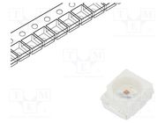 LED; SMD; 3528,PLCC2; yellow; 1000÷2300mcd; 3.5x2.8x1.8mm; 120° REFOND