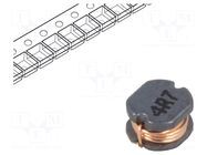 Inductor: wire; SMD; 4.7uH; 150mΩ; ±20%; 3x3.5x2.1mm; 1.5A TRACO POWER
