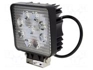 Lamp: working; 27W; 10÷30VDC; 6500K; IP67; Light source: LED x9 ELTA