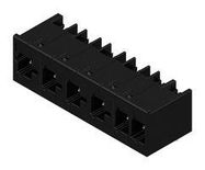 TERMINAL BLOCK, R/A HEADER, 6POS, TH