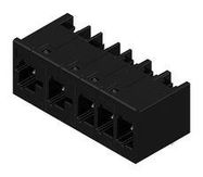 TERMINAL BLOCK, R/A HEADER, 5POS, TH