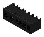 TERMINAL BLOCK, R/A HEADER, 6POS, TH