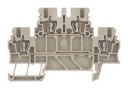 DIN RAIL TERMINAL BLOCK, 4POS, 16AWG