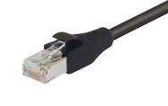 PATCH CABLE, RJ45 PLUG, CAT6, 600MM, BLK