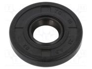 Oil seal; NBR caoutchouc; Thk: 4.5mm; -40÷100°C; with sealing lip ORING USZCZELNIENIA TECHNICZNE