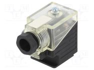 Connector: valve connector; plug; form A; 18mm; female; PIN: 3; 24V MURR ELEKTRONIK