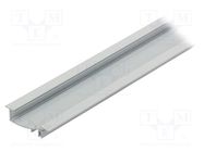 Profiles for LED modules; white; L: 1m; FLAT8; aluminium; recessed TOPMET