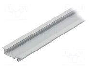 Profiles for LED modules; white; L: 1m; FLAT8; aluminium; recessed TOPMET