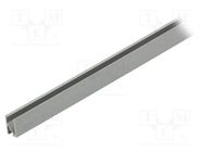 Profiles for LED modules; natural; L: 1m; HI8; aluminium; recessed TOPMET