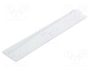 Cover for LED profiles; transparent; 1m; Kind of shutter: C9 TOPMET