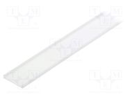 Cover for LED profiles; white; 1m; Kind of shutter: C9; push-in TOPMET