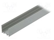 Profiles for LED modules; natural; L: 1m; VARIO30-02; aluminium TOPMET