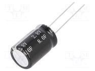 Supercapacitor; THT; 8F; 2.8VDC; ±20%; Ø12.5x20mm; 50mΩ; -40÷65°C BIGCAP