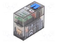 Relay: electromagnetic; DPDT; Ucoil: 110VDC; 8A; 8A/250VAC; HR50 LOVATO ELECTRIC