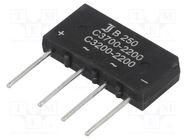 Bridge rectifier: single-phase; Urmax: 600V; If: 3.7A; Ifsm: 150A 