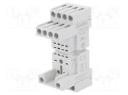 Socket; PIN: 5; 10A; 250VAC; for DIN rail mounting LOVATO ELECTRIC