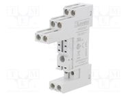 Socket; PIN: 8; 10A; 250VAC; for DIN rail mounting; HR30,HR50 LOVATO ELECTRIC