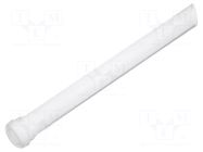 Fiber for LED; Ø5mm; L: 43mm; round; Front: convex; straight MENTOR