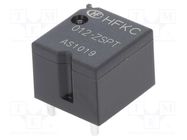 Relay: electromagnetic; SPDT; Ucoil: 12VDC; 30A; Ucoil min: 6.9VDC HONGFA RELAY