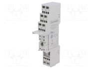 Socket; PIN: 8; 10A; 250VAC; for DIN rail mounting LOVATO ELECTRIC