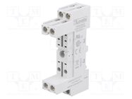 Socket; PIN: 8; 10A; 250VAC; for DIN rail mounting; HR30,HR50 LOVATO ELECTRIC