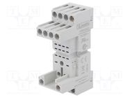 Socket; PIN: 8; 10A; 250VAC; for DIN rail mounting; HR60 LOVATO ELECTRIC