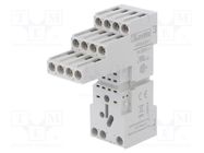 Socket; PIN: 14; 10A; 250VAC; for DIN rail mounting; HR60 LOVATO ELECTRIC