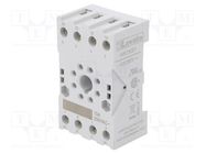 Socket; PIN: 8; 10A; 250VAC; for DIN rail mounting; HR70 LOVATO ELECTRIC