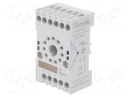 Socket; PIN: 11; 10A; 250VAC; for DIN rail mounting; HR70 LOVATO ELECTRIC